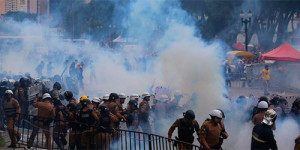 150 heridos tras represión policial en Brasil