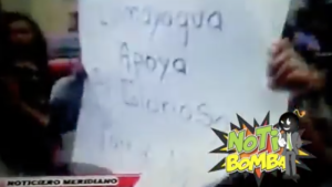 VIDEO: Militares supervisan pancartas en planton del Partido Nacional