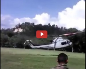 VÍDEO: Se accidenta helicóptero de las FF.AA en Ocotepeque
