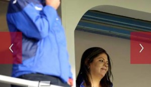 Lena Gutierrez disfrutó en el Estadio Nacional, el clásico Olimpia-Motagua