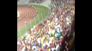 “Este Gobierno va a caer” cantó el público venezolano en el partido contra Ecuador