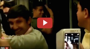 Video: la emoción de los pasajeros que encontraron a James Rodríguez en un autobús