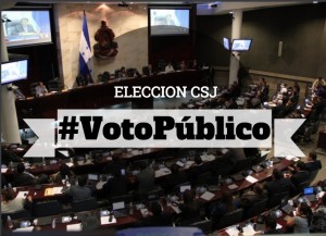 Hondureños exigen a diputados voto público para la CSJ