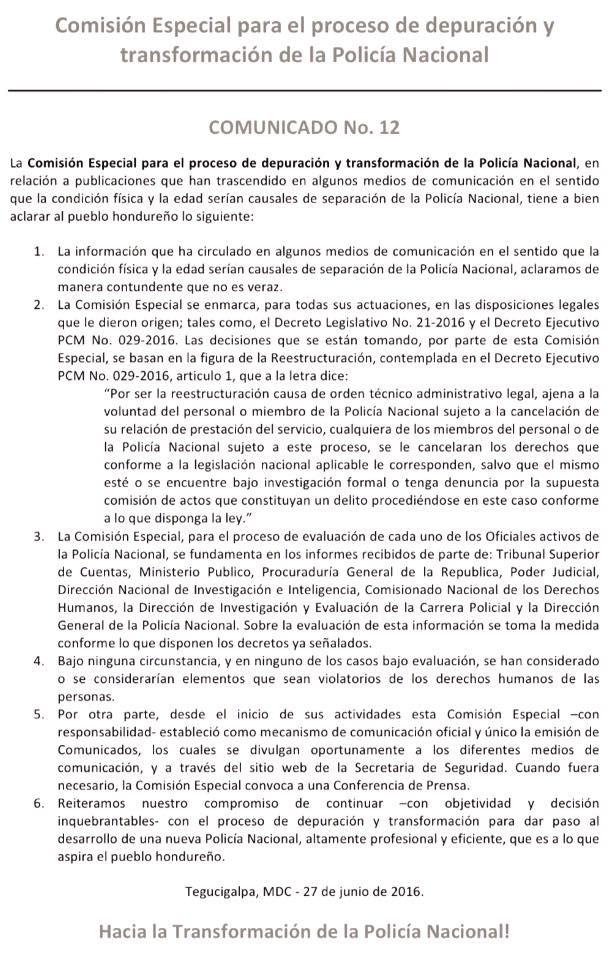 comision especial