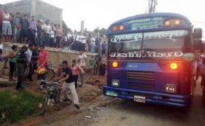 Tirotean bus en Puerto Cortés y hay 3 hondureños muertos