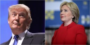 Trump aventaja a Clinton por tres puntos