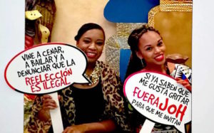 Dos abogadas garífunas sacan la cara por su gremio en plena fiesta navideña