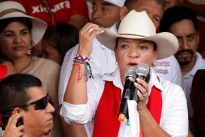 “El miedo que hoy se vive en Honduras se acabará cuando la Alianza de Oposición tome las riendas del país”,  Xiomara Castro.