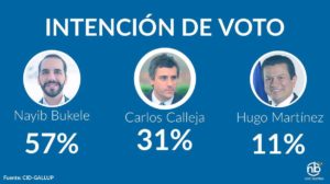 Nayib Bukele virtual ganador en El Salvador