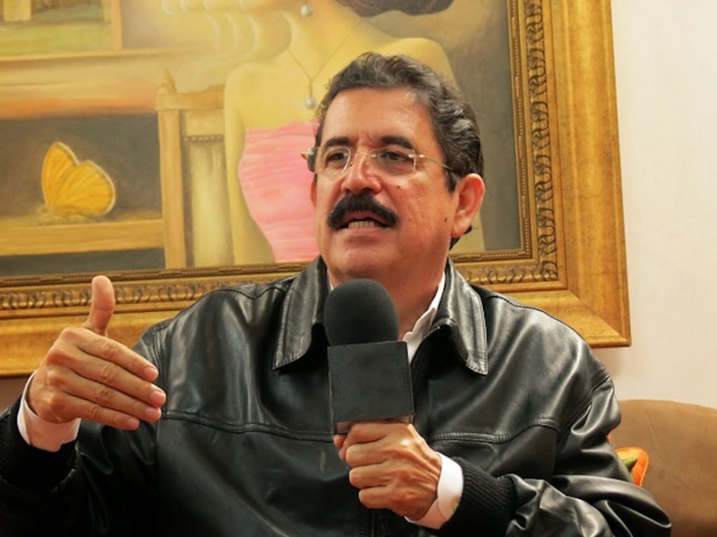 Manuel Zelaya, gesto humanitario