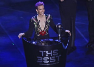Megan Rapinoe gana el premio FIFA a la mejor jugadora del año