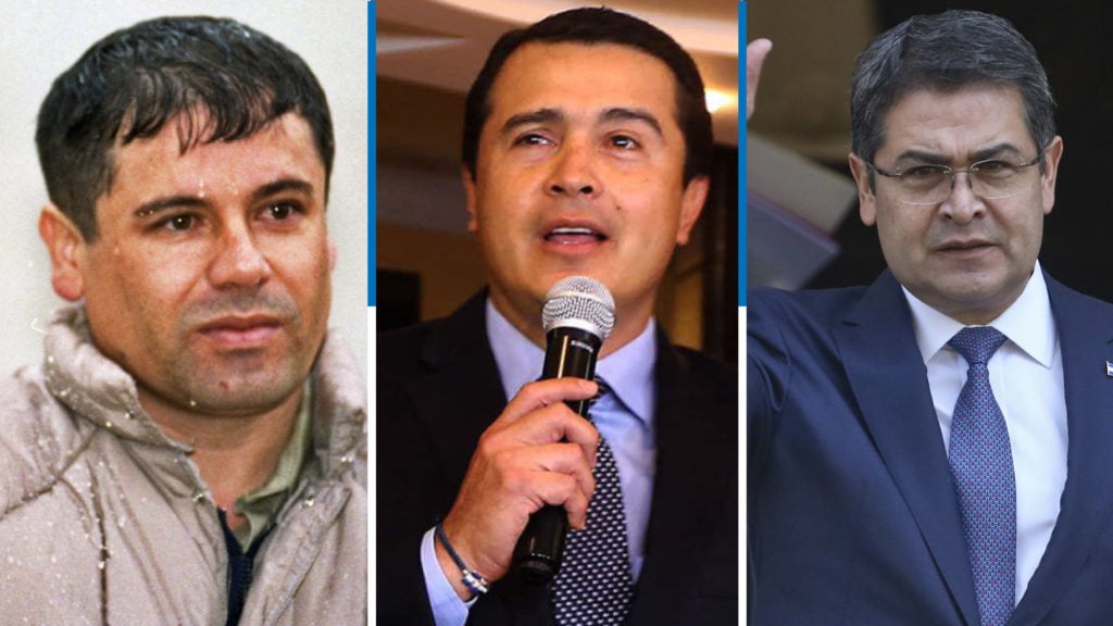 Triptych collage featuring Tony Hernández (center) speaking into a microphone, flanked by two men; center figure wears a dark suit and blue tie, while the left and right figures have lighter jackets, reflecting a formal setting, with the context referencin