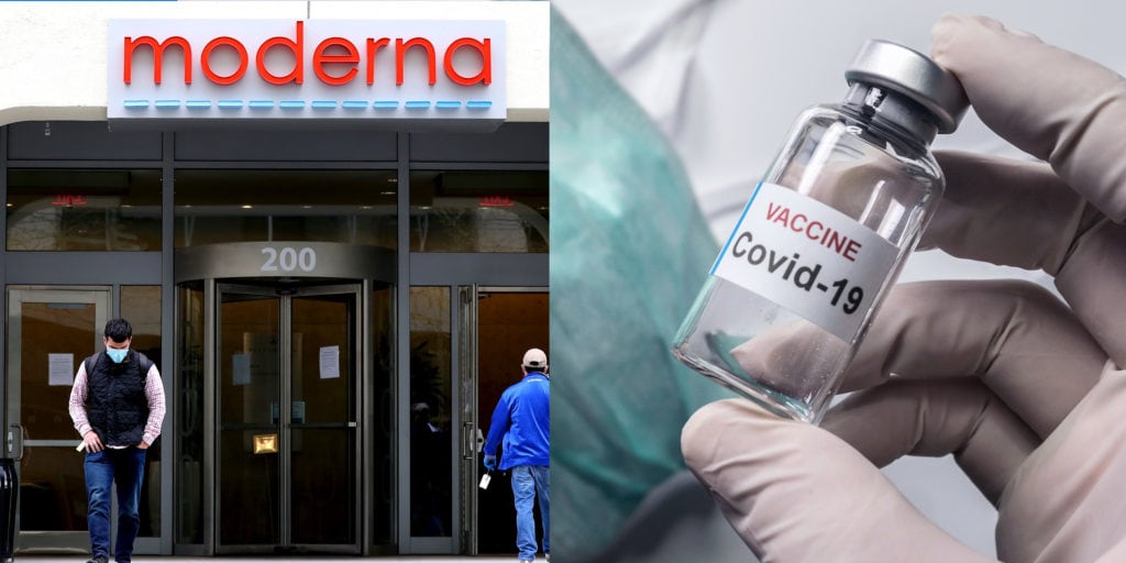 Vacuna de moderna de $50 y 60 dólares. Cien millones de dosis. 95%