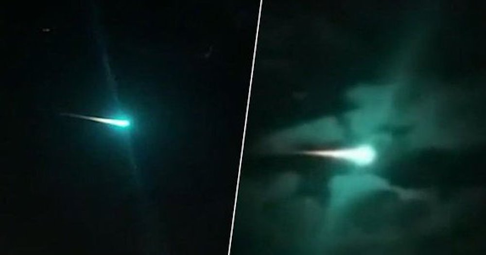 bola de fuego en el cielo