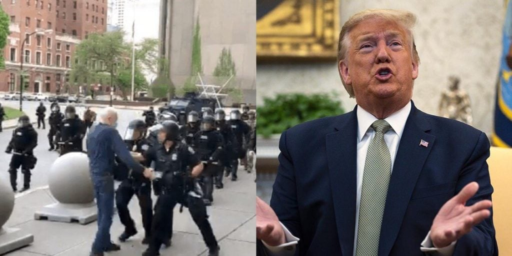 Trump defiende a policías