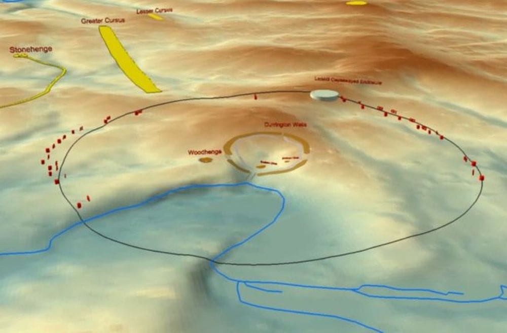 estructura prehistórica en Inglaterra de hace 4,500 años.
