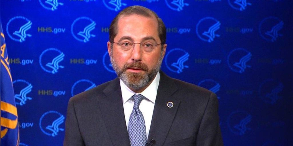 Secretario de Salud, Alex Azar
