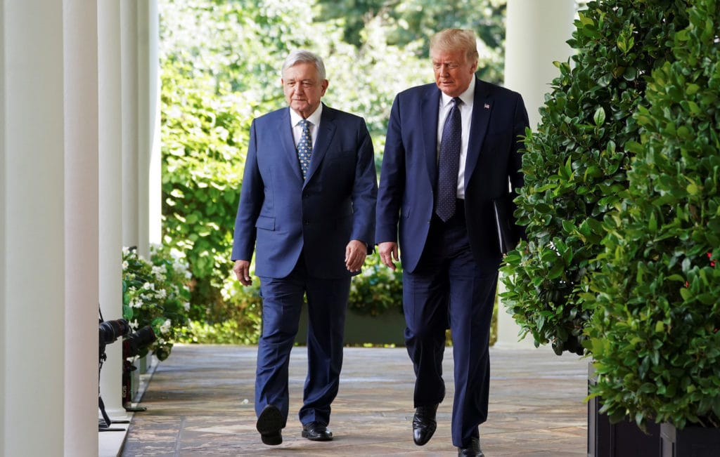 López Obrador pide junto a Trump respeto por la soberanía