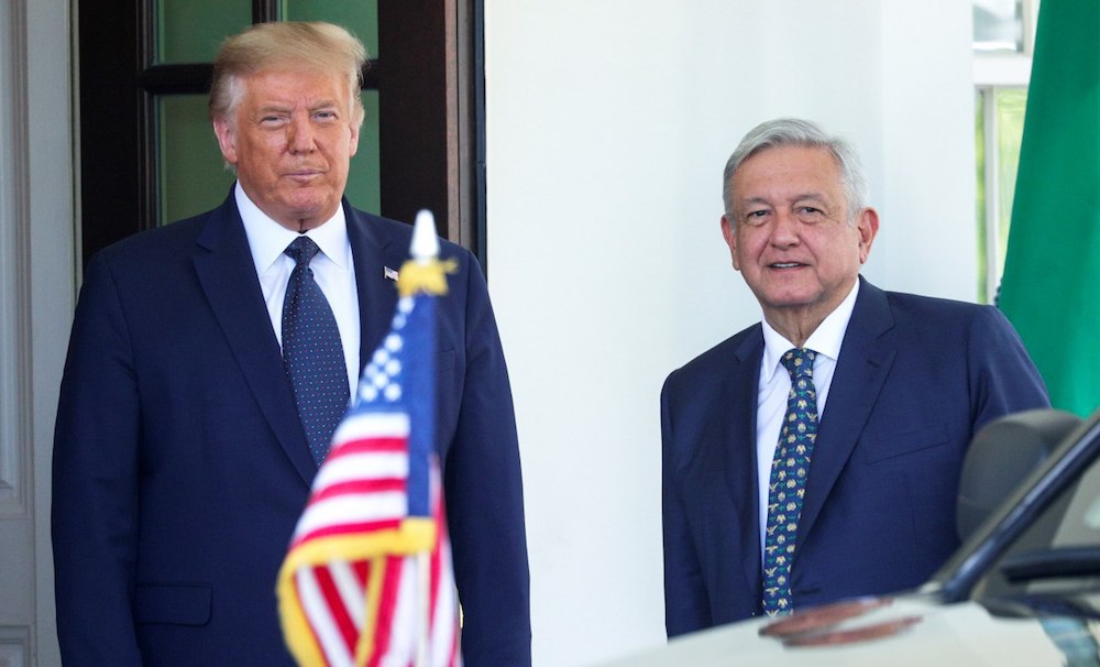 AMLO llegó a la Casa Blanca con la frente en alto.