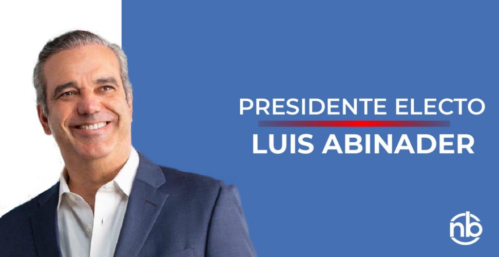Luis Abinader presidente electo de RD.