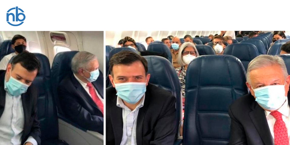 Presidente de México viajó en avión comercial