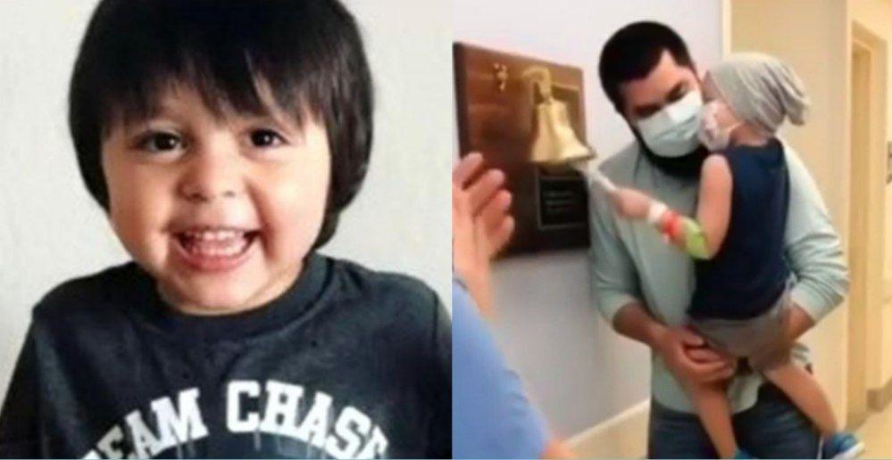 Santiago, el pequeño luchador que venció el cáncer soportando 90 quimioterapias.