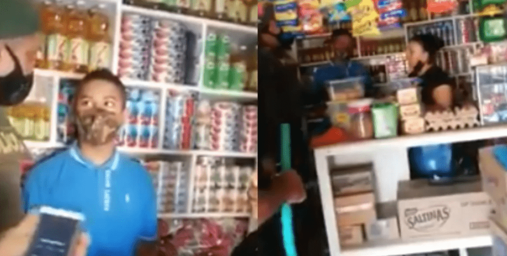 Policía amenaza a menor de edad con meterle un tiro por defender a su madre.