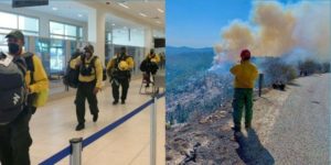 Llegan a California bomberos mexicanos para ayudar a combatir incendios
