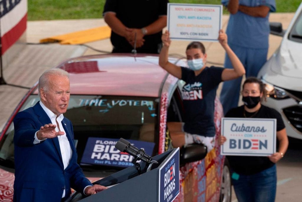Cubano-estadounidenses con Biden. compromisos