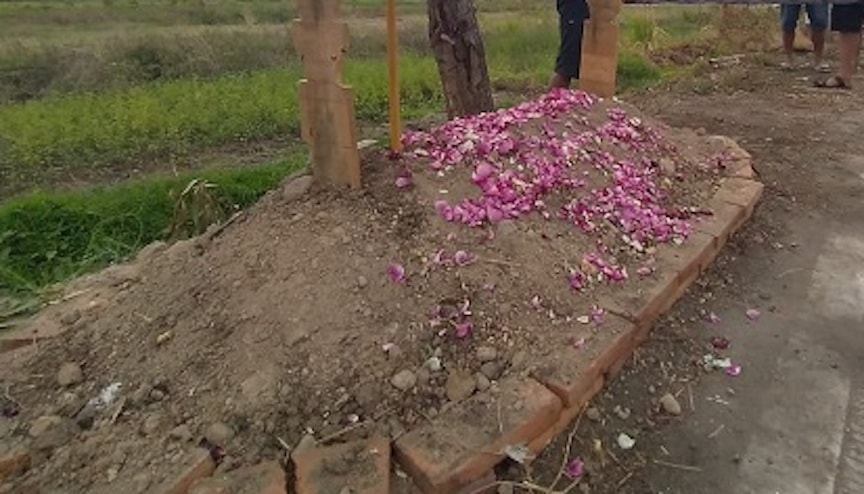 Tumbas para crear conciencia.