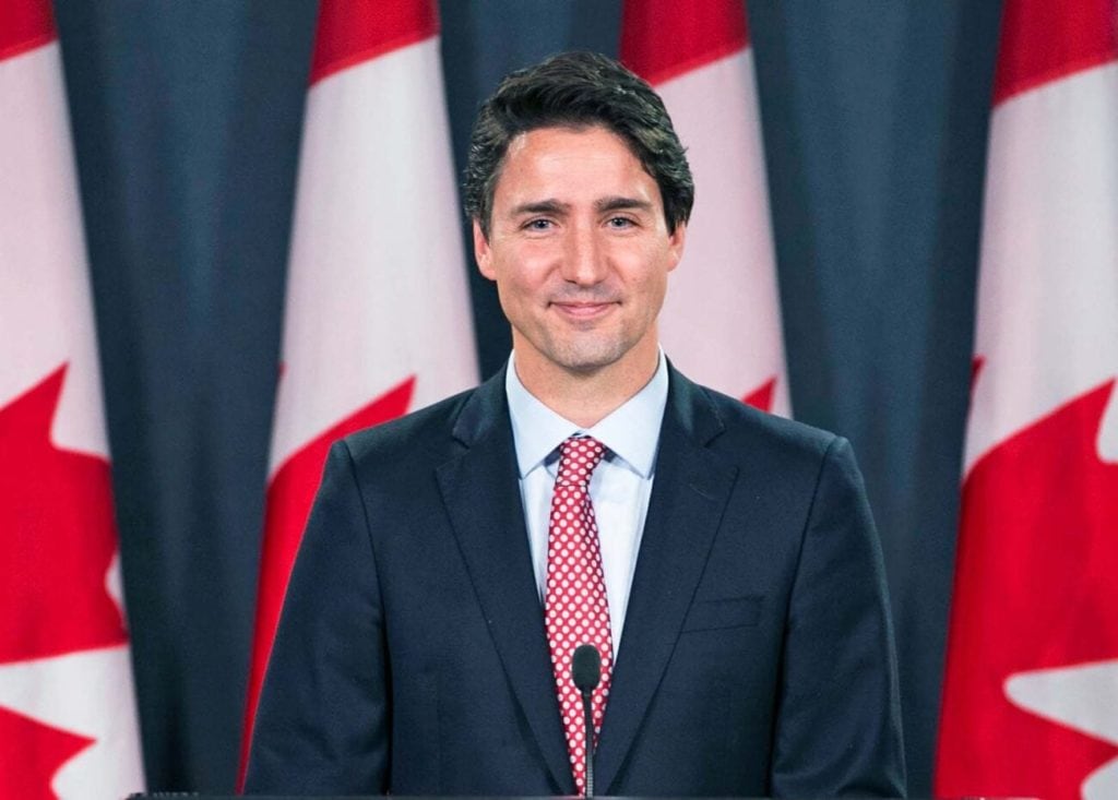 Primer ministro de Canadá, Justin Trudeau plásticos de un solo uso