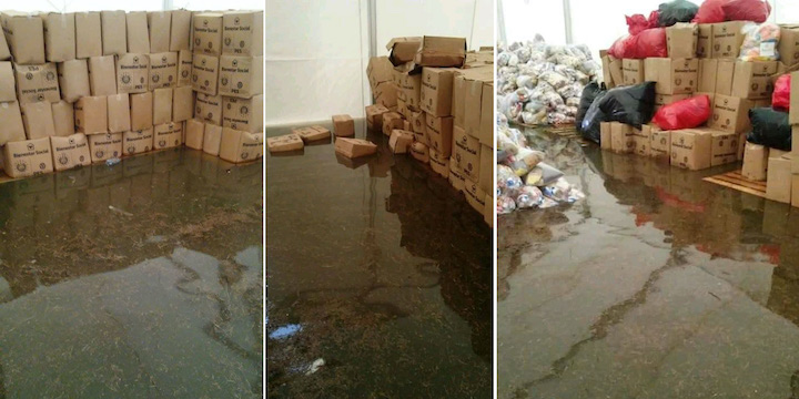 Se dañan las donaciones enviadas por El Salvador a damnificados de Eta en Honduras