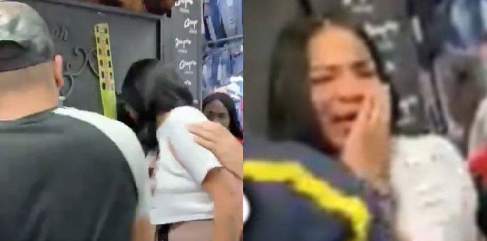 Hombre cachetea a dos ladronas que intentaron robarle