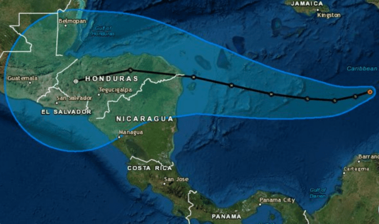 Iota se degrada antes de entrar a Honduras; Nicaragua y Colombia contabilizan los daños