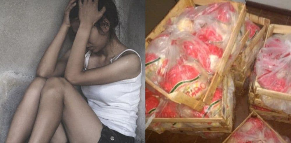 Madre vende a su hija de 14 años por una caja de pollos y verduras