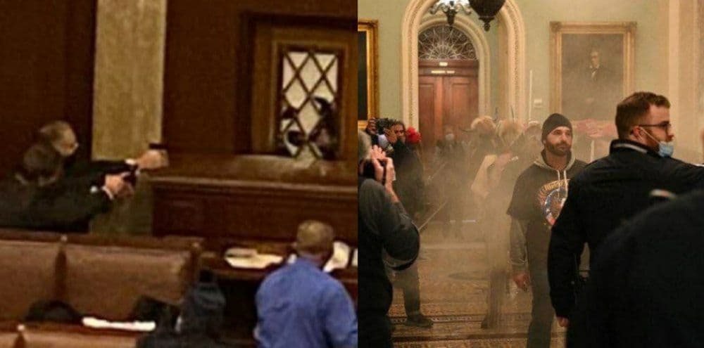 Capitolio detienen sesión de certificación del triunfo de Biden.