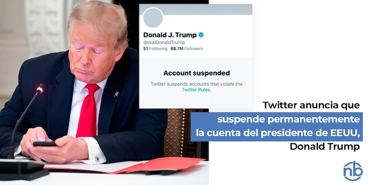 Twitter bloquea la cuenta de Trump