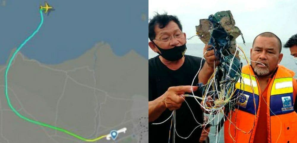 Avión indonesio cayó en picada.