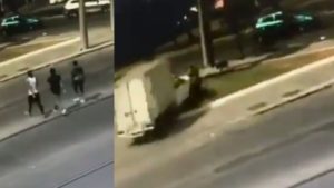 En libertad el conductor que atropelló a los hombres que lo habían asaltado