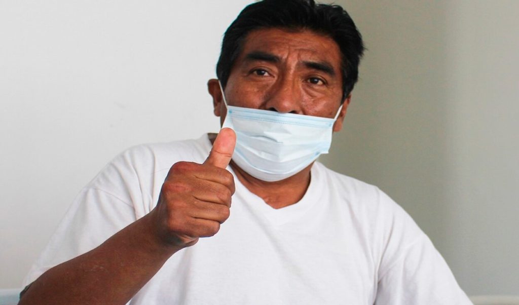 80% de sus pulmones dañados