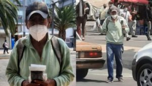 Fidel, el abuelo de 74 años que vende cubrebocas para poder mantenerse él y sus nietos