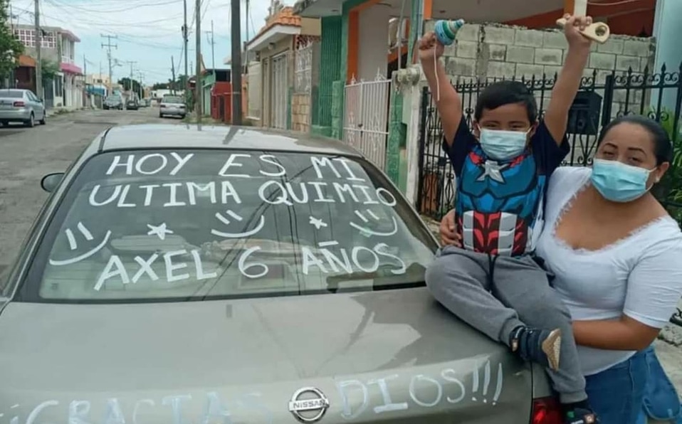 “Hoy es mi última quimio”: El mensaje viral del pequeño Axel