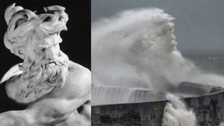 Poseidón muestra su poderío en el mar; la imagen ha generado polémica