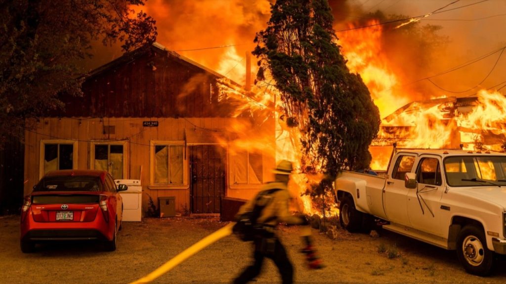 Incendio forestal en California