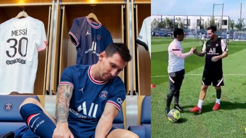 Las redes “explotan” con las imágenes de Messi en su primer entrenamiento con el PSG