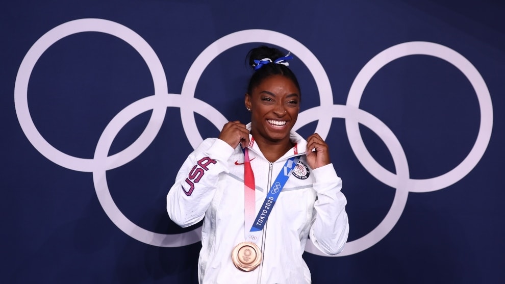 Simone Biles, una de las mejor gimnastas, vuelve a lo grande y gana una medalla de bronce
