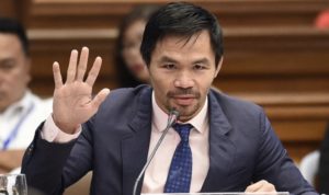Boxeador Manny Pacquiao anuncia su candidatura para presidente de Filipinas