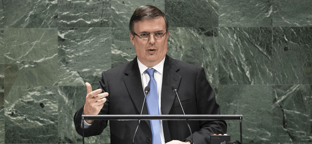 Canciller de México, Marcelo Ebrard exhortó a suspender el bloqueo a Cuba