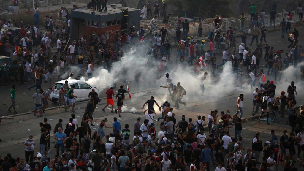 Intenso tiroteo en protestas de Beirut, Líbano, deja varios muertos y heridos