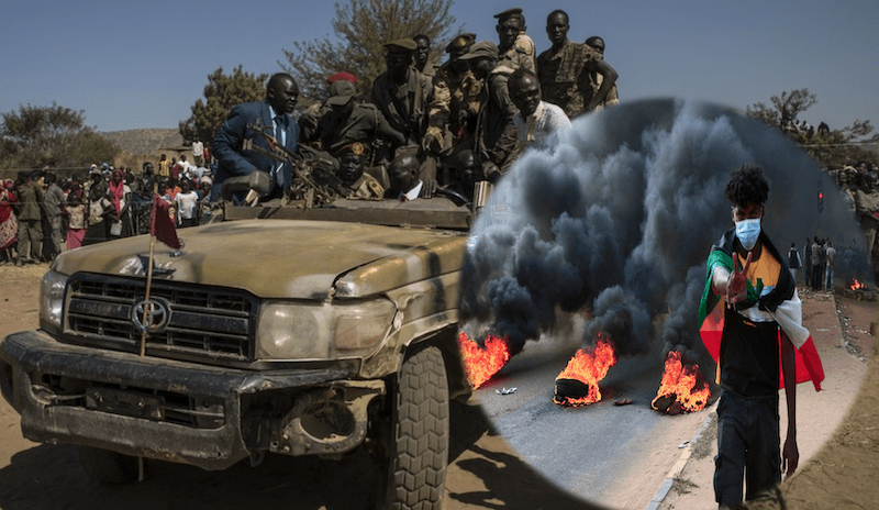 Militares asestan golpe de Estado en Sudán y retienen al primer ministro